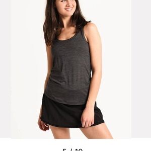 Vuori Heather black/ dark grey Racerback Performance Tank Size: Small